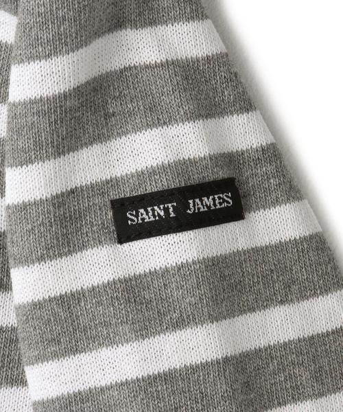 SAINT JAMES（セントジェームス）の「別注【SAINT JAMES(セントジェームス)】OUESSANT16①（Tシャツ/カットソー・キッズ・ホワイト/グレー/ネイビー・4A/8A/6A）」の7枚目の写真
