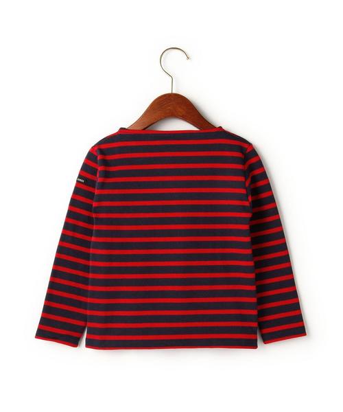 SAINT JAMES（セントジェームス）の「別注【SAINT JAMES(セントジェームス)】OUESSANT16①（Tシャツ/カットソー・キッズ・ホワイト/グレー/ネイビー・4A/8A/6A）」の10枚目の写真