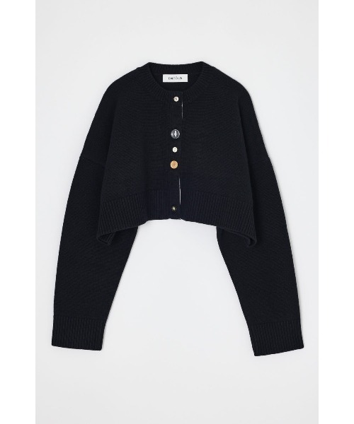 ENFOLD(エンフォルド)の「BUTTON CARDIGAN(ニット/セーター・レディース・ミント/ボルドー/ブラック・38)」の1枚目の写真