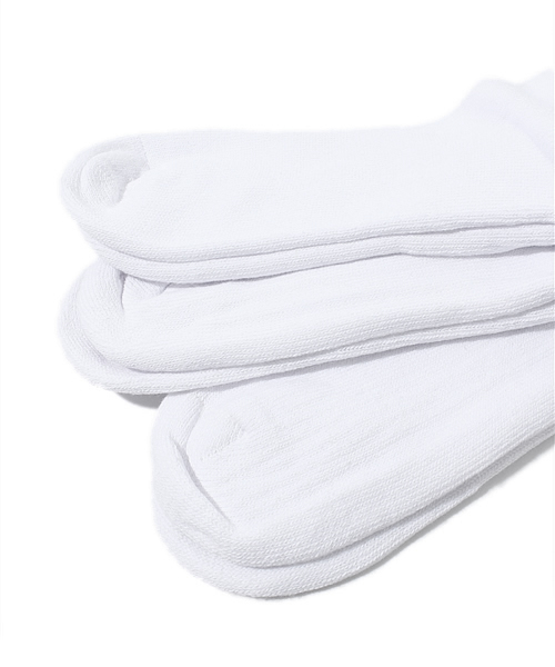 Champion（チャンピオン）の「【Champion】クルーソックス 3足セット（ソックス/靴下・メンズ・ホワイト/グレー/ブラック・25-27/27-29/23-25）」の6枚目の写真