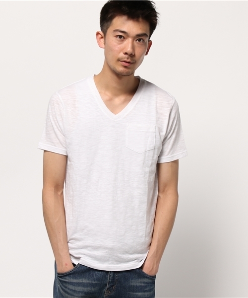VENCEEXCHANGE（ヴァンスエクスチェンジ）の「スラブピグメントTシャツ   （Tシャツ/カットソー・メンズ・ホワイト/ピンク/グレー・MEDIUM/LARGE）」の12枚目の写真
