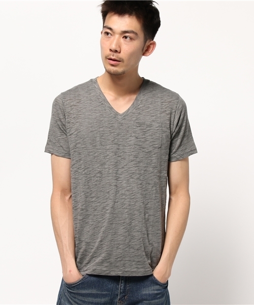 VENCEEXCHANGE（ヴァンスエクスチェンジ）の「スラブピグメントTシャツ   （Tシャツ/カットソー・メンズ・ホワイト/ピンク/グレー・MEDIUM/LARGE）」の10枚目の写真