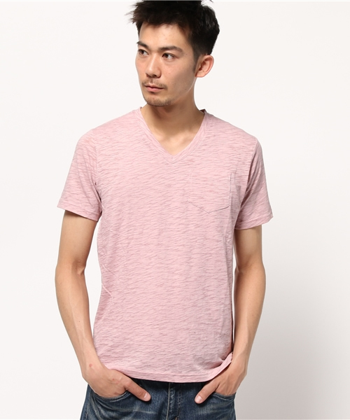 VENCEEXCHANGE（ヴァンスエクスチェンジ）の「スラブピグメントTシャツ   （Tシャツ/カットソー・メンズ・ホワイト/ピンク/グレー・MEDIUM/LARGE）」の11枚目の写真