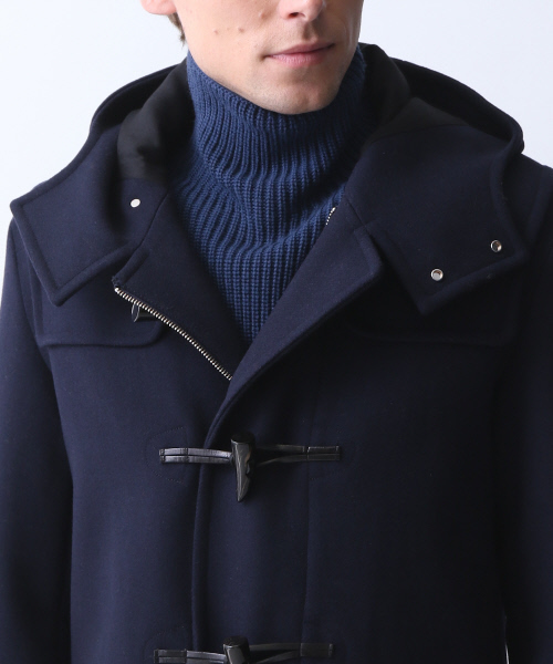 ABAHOUSE ネイビー ダッフルコート サイズ4 ABAHOUSE（アバハウス）の「メルトンダッフルコート（ダッフルコート