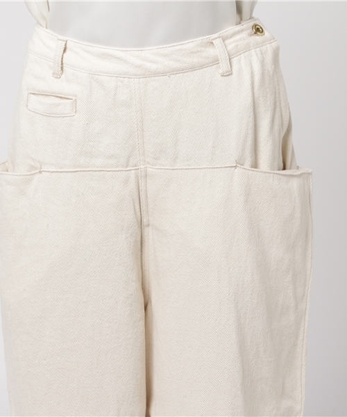 bulle de savon（ビュルデサボン）の「＊ルーズデニム　大きなポケット パンツ（デニムパンツ・レディース・サックスブルー/ホワイト/ネイビー・FREE）」の7枚目の写真