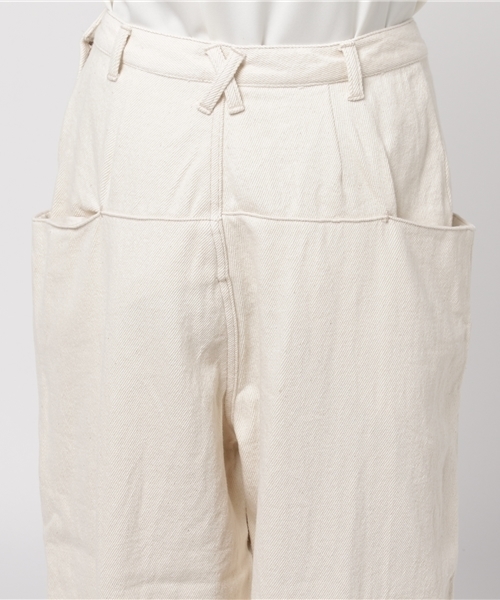 bulle de savon（ビュルデサボン）の「＊ルーズデニム　大きなポケット パンツ（デニムパンツ・レディース・サックスブルー/ホワイト/ネイビー・FREE）」の8枚目の写真