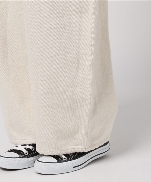 bulle de savon（ビュルデサボン）の「＊ルーズデニム　大きなポケット パンツ（デニムパンツ・レディース・サックスブルー/ホワイト/ネイビー・FREE）」の10枚目の写真