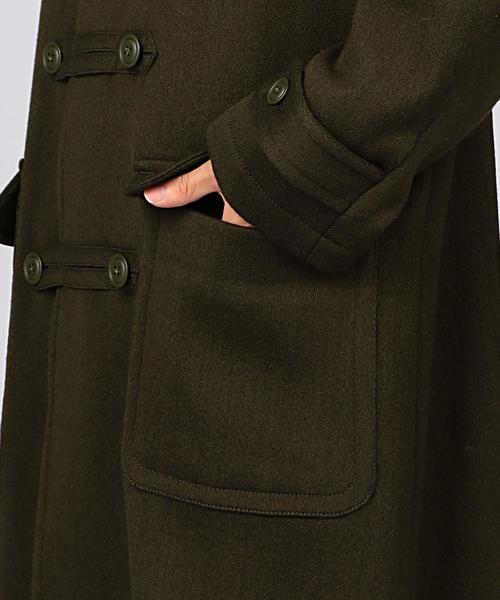 EN ROUTE（アンルート）の「ENR ツイルダッフルコート◆（ダッフルコート・メンズ・ブラック/オリーブ・1/2/3）」の15枚目の写真