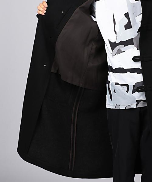 EN ROUTE（アンルート）の「ENR ツイルダッフルコート◆（ダッフルコート・メンズ・ブラック/オリーブ・1/2/3）」の3枚目の写真