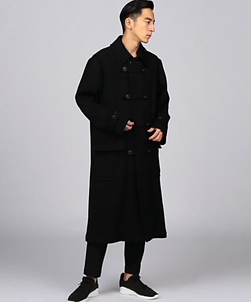 EN ROUTE（アンルート）の「ENR ツイルダッフルコート◆（ダッフルコート・メンズ・ブラック/オリーブ・1/2/3）」の4枚目の写真