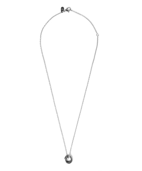 LION HEART（ライオンハート）の「【限定展開】“LH-1”ウェーブダブルリングネックレス/サージカルステンレス（金属アレルギー対応）【LION HEART / ライオンハート】（ネックレス・メンズ・ピンク/ブラック/ブルー/シルバー・FREE）」の12枚目の写真