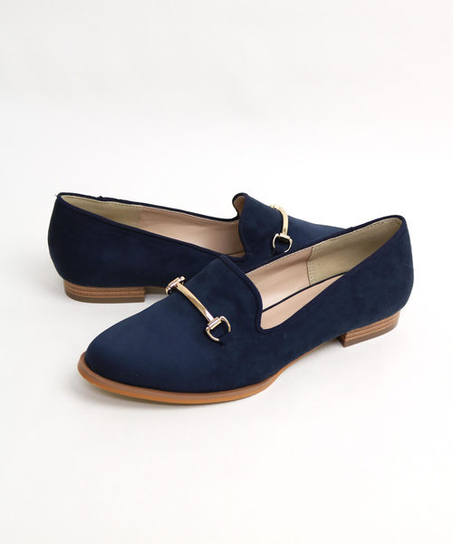 Balancoire（ブランコアール）の「ゴールドビットスエードシューズ（ローファー・レディース・ブラック/キャメル/ベージュ/ブラウン/カーキ/ダークベージュ/ブラック系その他/ネイビー/パイソン/グレイッシュベージュ/ブラウン系その他/チェック/ブルーグリーン/ブラック系その他2/ブラウン系その他2・LL/L/S/M）」の16枚目の写真