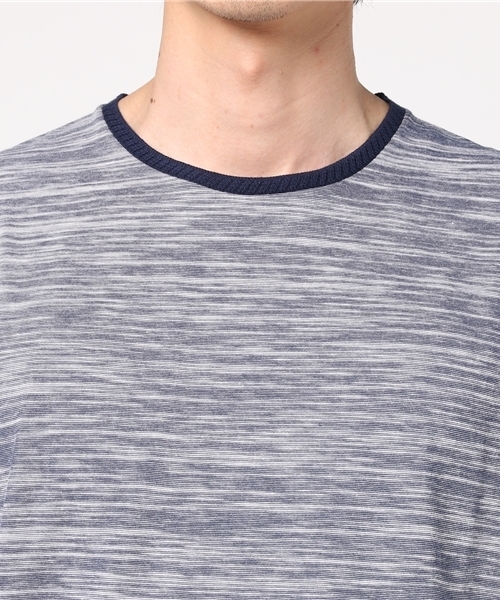 MEN'S BIGI（メンズビギ）の「クルーネック半袖Ｔシャツ（大人Tシャツ） / スラブ天竺（Tシャツ/カットソー・メンズ・グレー/ホワイト/ネイビー・M/S/L）」の6枚目の写真