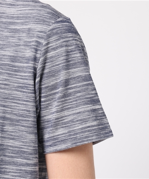 MEN'S BIGI（メンズビギ）の「クルーネック半袖Ｔシャツ（大人Tシャツ） / スラブ天竺（Tシャツ/カットソー・メンズ・グレー/ホワイト/ネイビー・M/S/L）」の7枚目の写真