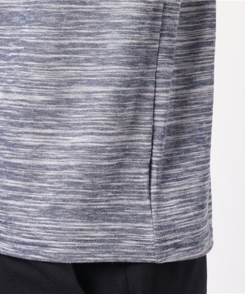MEN'S BIGI（メンズビギ）の「クルーネック半袖Ｔシャツ（大人Tシャツ） / スラブ天竺（Tシャツ/カットソー・メンズ・グレー/ホワイト/ネイビー・M/S/L）」の8枚目の写真