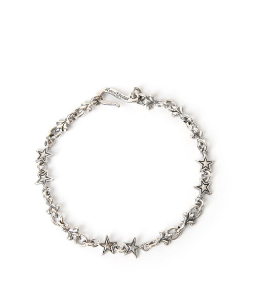 ROYAL ORDER(ロイヤルオーダー)の「STARSHINE w/ FLEUR DE LIS BRACELET(ブレスレット・メンズ・シルバー・US-7/US-6)」の6枚目の写真