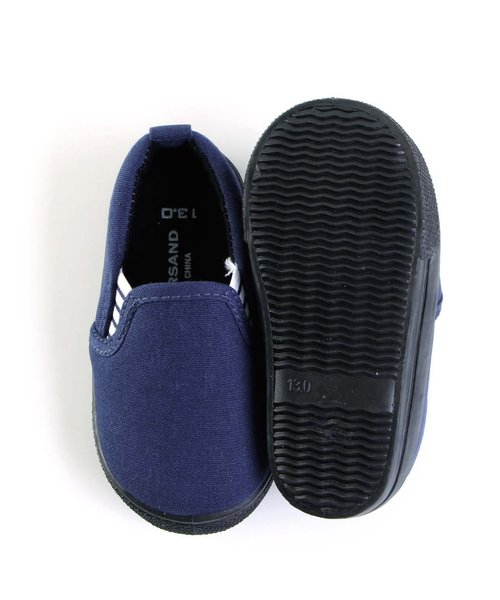 Ampersand(アンパサンド)の「ベビースリッポン(スリッポン・キッズ・ブラック/マスタード/ネイビー/ピンク/カーキ/グレー・15 /14.5/14/13.5/13)」の15枚目の写真