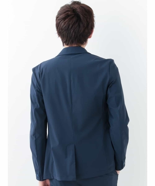 MK MICHEL KLEIN HOMME （エムケーミッシェルクランオム）の「ハイパー２WAY 撥水加工ジャケット（テーラードジャケット・メンズ・ブラック/ネイビー・LARGE/MEDIUM）」の4枚目の写真