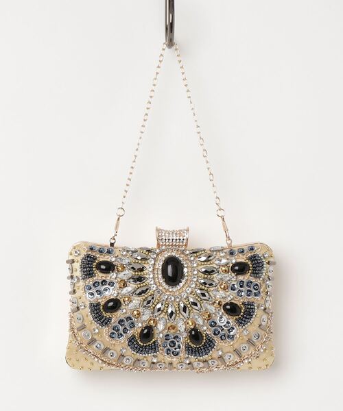 LUGG NAGG(ラグナグ)の「ゴージャスビジューパーティークラッチバッグ(クラッチバッグ・レディース・ブラック/ブラック系その他/ゴールド/シャンパン/ホワイト・FREE)」の7枚目の写真