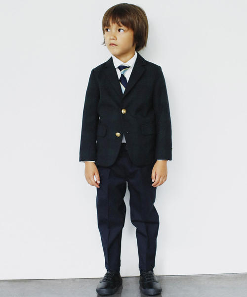 green label relaxing（グリーンレーベルリラクシング）の「【キッズ】TWフルレングスパンツ（スーツパンツ・キッズ・グレー/ネイビー・115/125/135）」の15枚目の写真