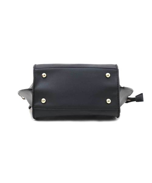 Luz Llena（ラズレナ）の「ヌバック調コンビボストンバッグ（ショルダーバッグ・レディース・ブラック/ブラウン・ﾌﾘ-）」の9枚目の写真