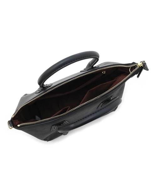 Luz Llena（ラズレナ）の「ヌバック調コンビボストンバッグ（ショルダーバッグ・レディース・ブラック/ブラウン・ﾌﾘ-）」の11枚目の写真