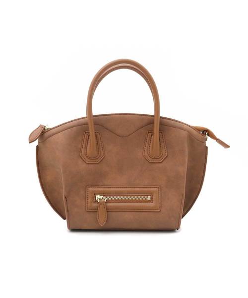 Luz Llena（ラズレナ）の「ヌバック調コンビボストンバッグ（ショルダーバッグ・レディース・ブラック/ブラウン・ﾌﾘ-）」の16枚目の写真