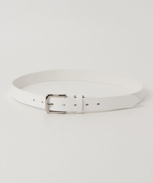 WEGO（ウィゴー）の「WEGO/フェイクレザープレーンベルト（ベルト・メンズ・ブラック/ライトブラウン/ホワイト・FREE）」の2枚目の写真