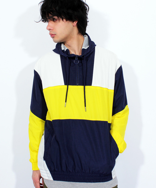 ８(eight)（エイト）の「ナイロンパーカー ジャケット アウター ストリート（ナイロンジャケット・メンズ・ブラック/ネイビー/レッド・LARGE/MEDIUM）」の3枚目の写真