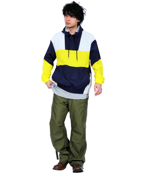 ８(eight)（エイト）の「ナイロンパーカー ジャケット アウター ストリート（ナイロンジャケット・メンズ・ブラック/ネイビー/レッド・LARGE/MEDIUM）」の14枚目の写真