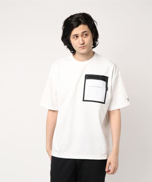 GALLIS ADDICTION（ガリスアディクション）の「GAロゴメッシュポケットTEE（Tシャツ/カットソー・メンズ・ホワイト/ブラック/オレンジ・M/L）」の2枚目の写真