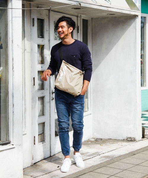 BAYFLOW(ベイフロー)の「ウラパイルプルオーバー 18AW(Tシャツ/カットソー・メンズ・ベージュ/ネイビー/オフホワイト・SMALL/MEDIUM/LARGE/X-LARGE)」の12枚目の写真