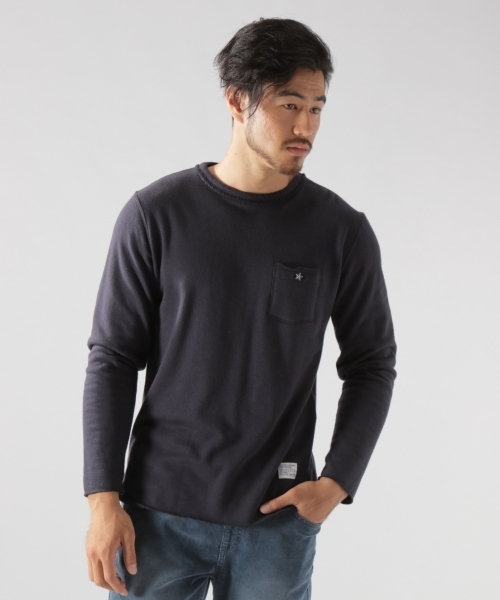 BAYFLOW(ベイフロー)の「ウラパイルプルオーバー 18AW(Tシャツ/カットソー・メンズ・ベージュ/ネイビー/オフホワイト・SMALL/MEDIUM/LARGE/X-LARGE)」の15枚目の写真