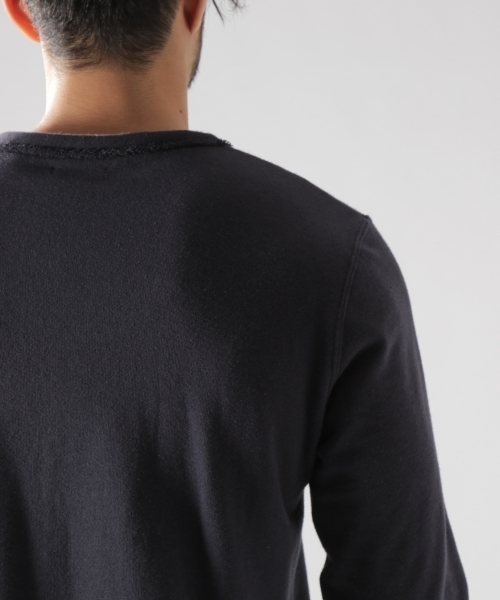BAYFLOW(ベイフロー)の「ウラパイルプルオーバー 18AW(Tシャツ/カットソー・メンズ・ベージュ/ネイビー/オフホワイト・SMALL/MEDIUM/LARGE/X-LARGE)」の9枚目の写真