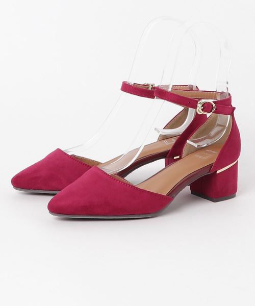 Green Parks(グリーンパークス)の「【オンライン限定サイズあり】ストラップパンプス(パンプス・レディース・グレー/ブラック/ベージュ/パープル・S/M/L/LL)」の1枚目の写真