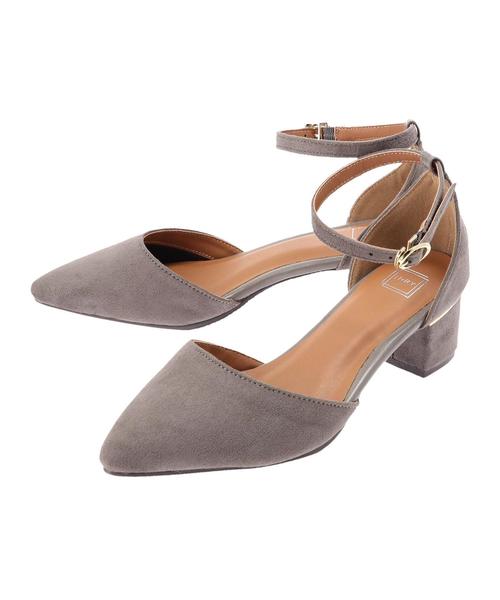 Green Parks(グリーンパークス)の「【オンライン限定サイズあり】ストラップパンプス(パンプス・レディース・グレー/ブラック/ベージュ/パープル・S/M/L/LL)」の5枚目の写真