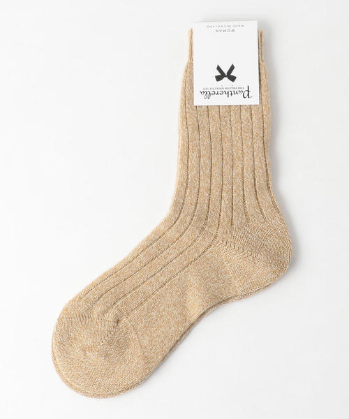 PANTHERELLA カシミヤソックス ドゥロワー arts&science Drawer（ドゥロワー）の「Drawer別注＜Pantherella＞カシミヤ リブ