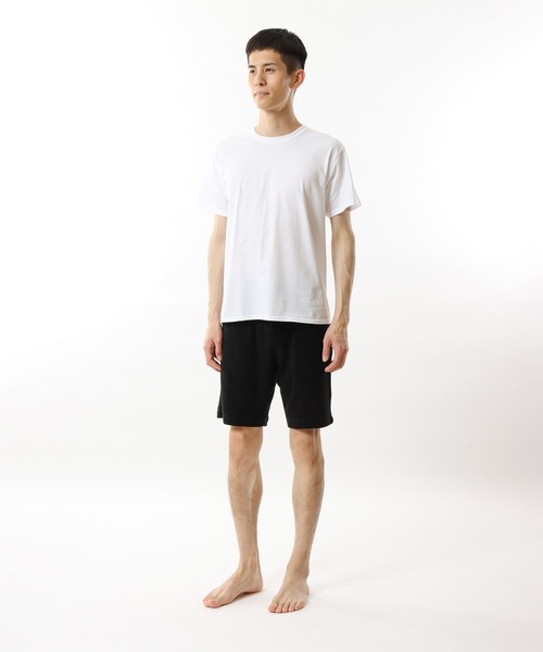 HANES(ヘインズ)の「【Hanes/ヘインズ】メンズ 魂シリーズ【2枚組】ビジカジ魂 クルーネックTシャツ(Tシャツ/カットソー・メンズ・ブラック/ホワイト・XXX-LARGE/XX-LARGE)」の1枚目の写真