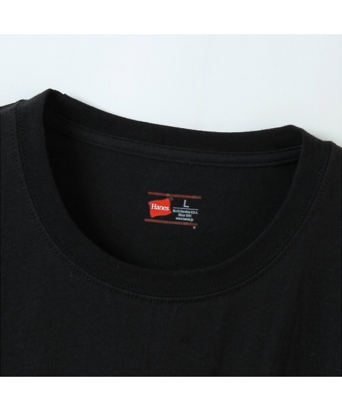 HANES(ヘインズ)の「【Hanes/ヘインズ】メンズ 魂シリーズ【2枚組】ビジカジ魂 クルーネックTシャツ(Tシャツ/カットソー・メンズ・ブラック/ホワイト・XXX-LARGE/XX-LARGE)」の9枚目の写真