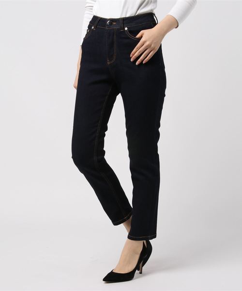 KOBE LETTUCE(コウベレタス)の「ストレッチスリムストレートデニムパンツ(デニムパンツ・レディース・ブルー/インディゴブルー/ワンウォッシュ・M/S)」の16枚目の写真