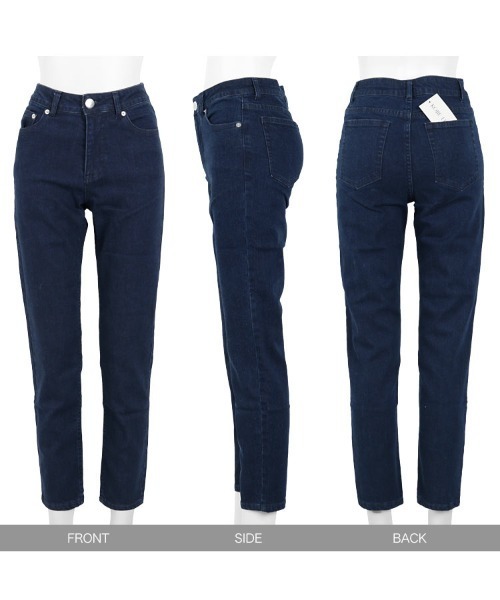 KOBE LETTUCE(コウベレタス)の「ストレッチスリムストレートデニムパンツ(デニムパンツ・レディース・ブルー/インディゴブルー/ワンウォッシュ・M/S)」の12枚目の写真
