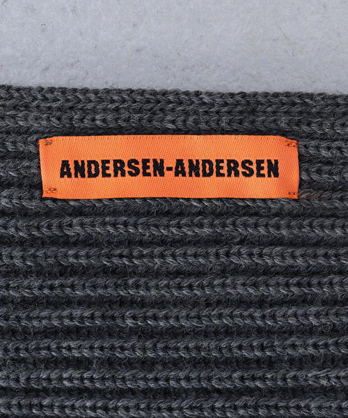 Andersen-Andersen(アンデルセンアンデルセン)の「<ANDERSEN-ANDERSEN>5GAUGE MUFFLER/マフラー(マフラー・メンズ・レッド/グレー/ネイビー・FREE)」の7枚目の写真
