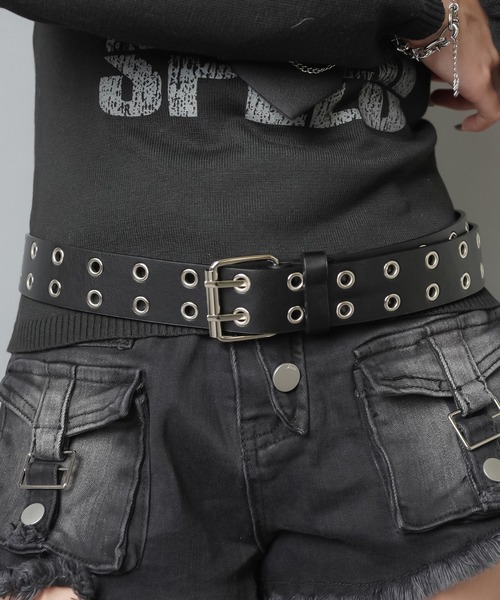 セール】2ホール合皮ハトメベルト/ロング（ベルト）｜SPINNS