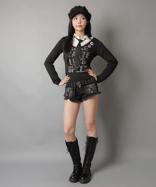 セール】2ホール合皮ハトメベルト/ロング（ベルト）｜SPINNS