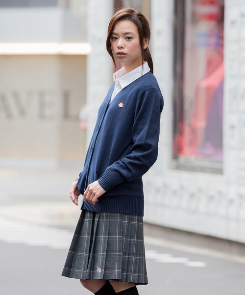 コットンカーデ カーディガン 不二家 E Come イーカム のファッション トップス ペコちゃん コットンカーデ カーディガン 不二家 E Come イーカム のファッション トップス ペコちゃん