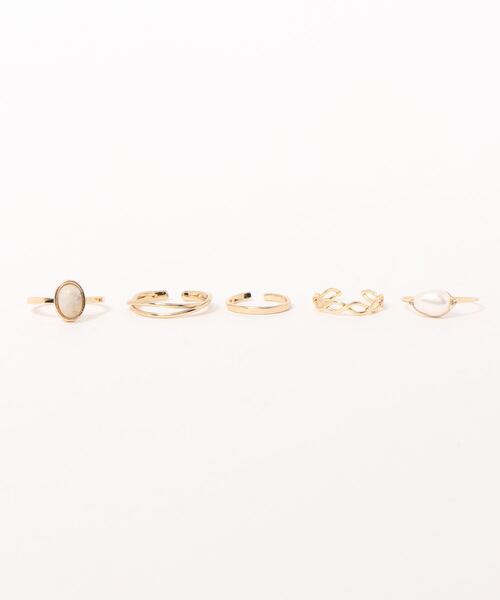 LOWRYS FARM(ローリーズファーム)の「キャシャセットリング 826717(リング・レディース・その他1/その他2/その他3/イエロー系その他/その他5/アイボリー/その他8/ホワイト/その他9/その他10/ブラック系その他/グレー/グレー系その他/その他11・FREE)」の6枚目の写真