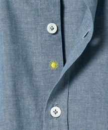 GIANNETTO シャンブレー　ダブルボタン　ブレザー　イタリア製　44 GIANNETTO シャンブレー ダブルボタン ブレザー イタリア製 44