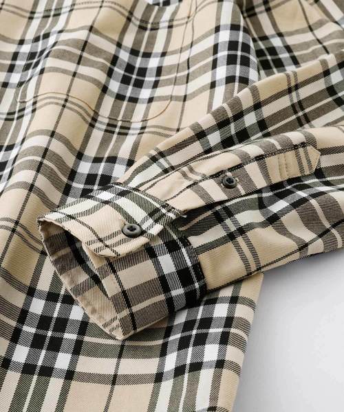 タータンチェックオーバーサイジングL/Sシャツ MONO-MART│MONO-MART