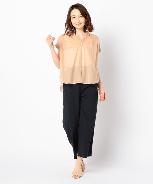 「NOLLEY'S」 半袖ブラウス 38 キャメル レディース NOLLEY'S 「NOLLEY'S」 半袖ブラウス 38 キャメル レディース