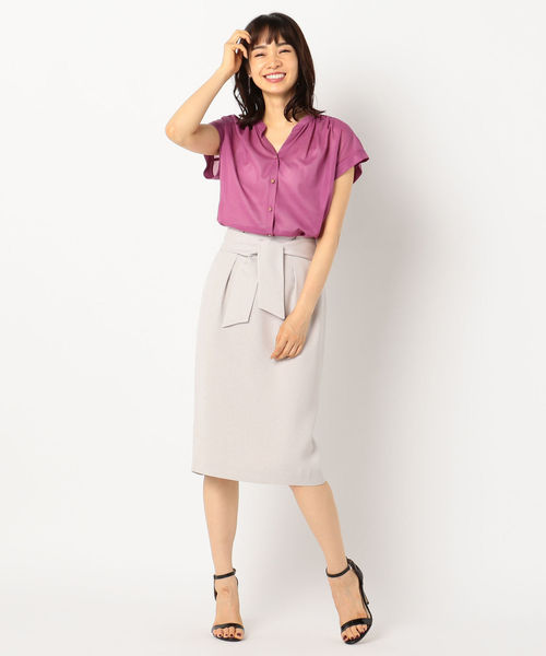 「NOLLEY'S」 半袖ブラウス 38 キャメル レディース NOLLEY'S 「NOLLEY'S」 半袖ブラウス 38 キャメル レディース